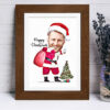 Christmas Santa Caricature