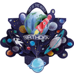 Happy Birthday Pop Up Card (Planets)