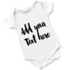 Personalised Short Sleeved Body Suit - White