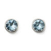 March Birthstone stud earrings