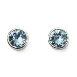 March Birthstone stud earrings