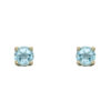 gold March birthstone stud earrings