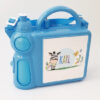 Personalised Lunchbox Water Bottle and Handle - Blue