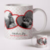 Four Photo Upload Valentine's Day Mug