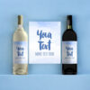 Your Own Text Wine - Blue