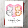 Hello Kitties Valentines Day Card