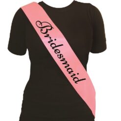 Bridesmaid Pink Sash