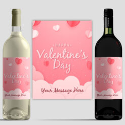 Happy Valentines Day Personalised Wine