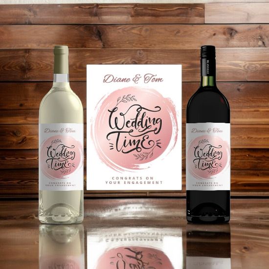 Just Married Personalised Wine