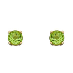 August Birthstone - 9ct Gold stud earrings