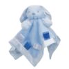 Baby Bunny Blue Teddy Comforter with Ribbons