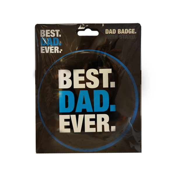 Best Dad Badge with Stand