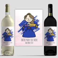 Football Fan For Her Personalised Wine