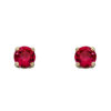 July Birthstone - 9ct Gold stud earrings