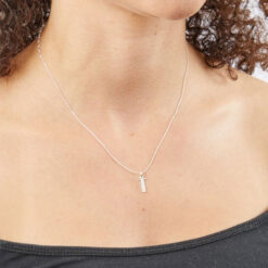 T Art Deco Initial Pendant With Chain