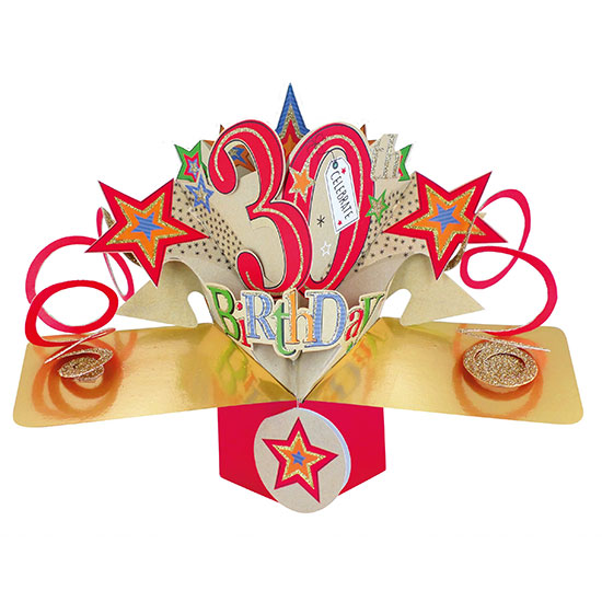 30th Birthday Pop Up Card