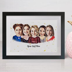 5 Person Portrait Style Caricature