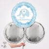 Baby Elephant Blue Christening Foil Balloon Bouquet