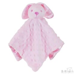 Baby Bunny Pink Satin & Fleece Teddy Comforter