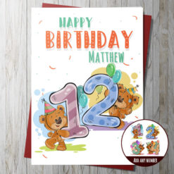 Birthday Bears - Any Year Card