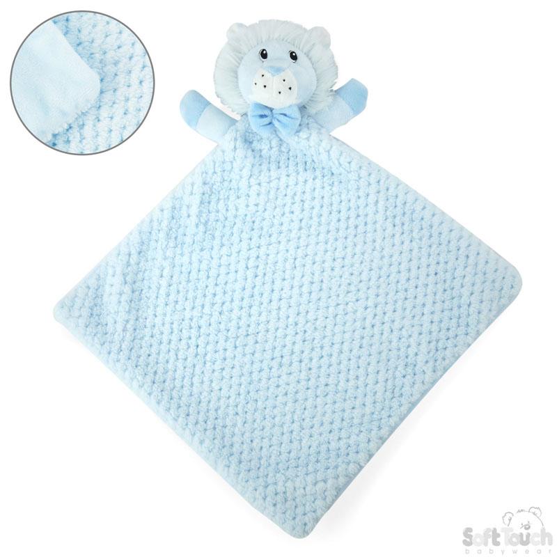 Blue Waffle & Mink Lion Comforter