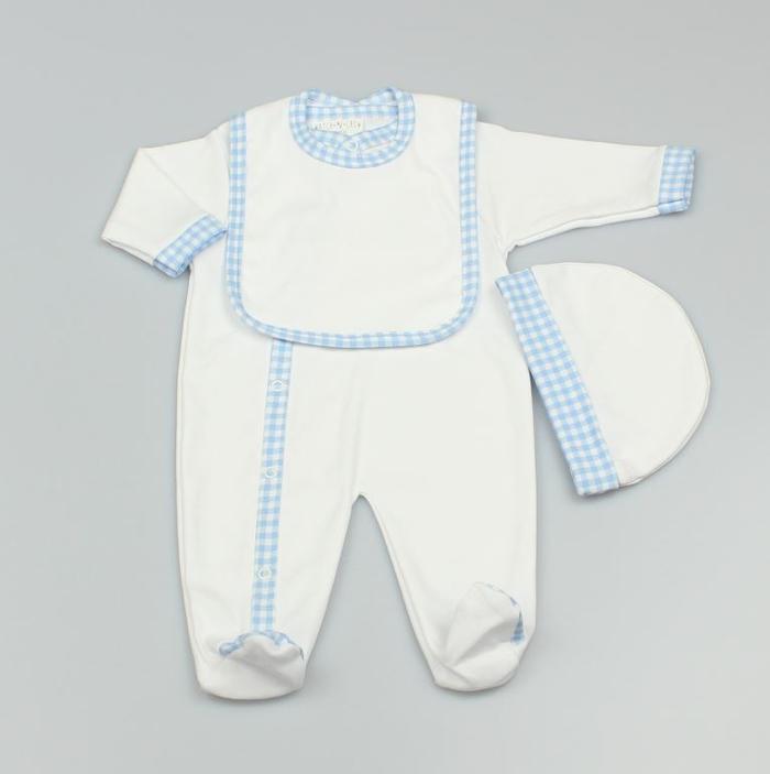 Blue and White Girls 3 Piece Set