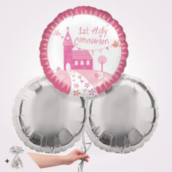 Pink Church Communion Foil Balloon Bouquet