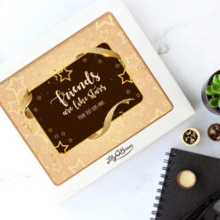 Friends are lIke stars Chocolate Box Design personalised