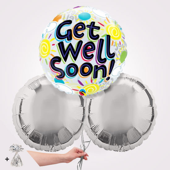 Get Well Soon Foil Balloon Bouquet