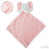 Pink Waffle & Mink Elephant Comforter with Crinkly Ears