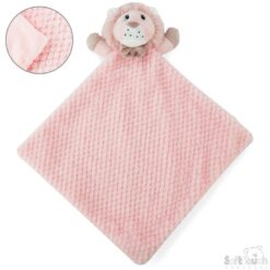 Pink Waffle & Mink Lion Comforter