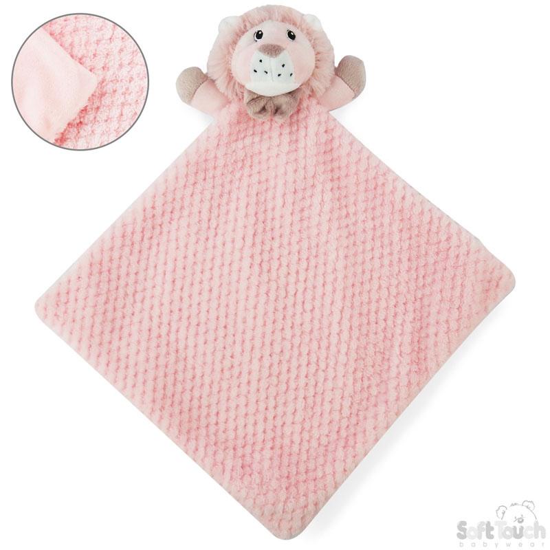 Pink Waffle & Mink Lion Comforter