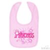 Pink Princess Velcro Bib