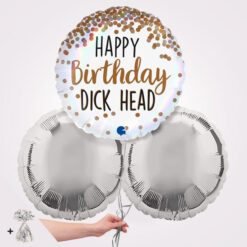 Happy Birthday D**k Head Foil Balloon Bouquet