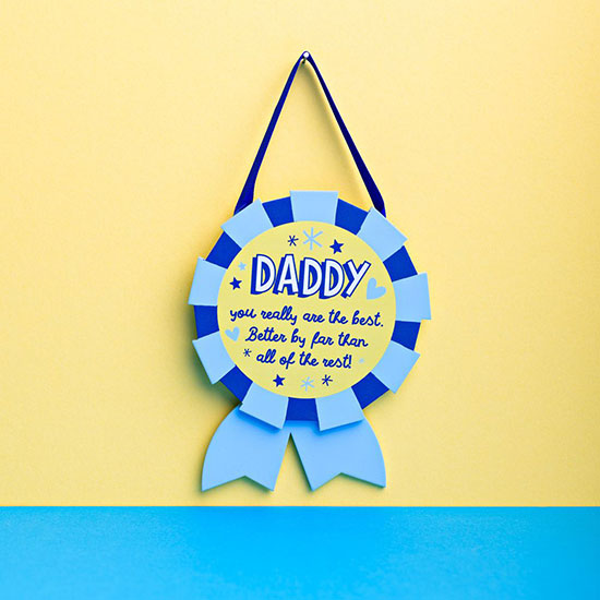 Rosette DADDY Plaque