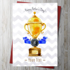 No.1 Trophy Father's Day Card