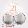 21st Happy Birthday Sparkling Fizz Foil Balloon Bouquet