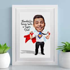 Super Dad Caricature