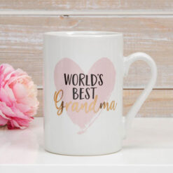 Worlds Best Grandma Stoneware Mug with Gold Foil