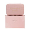 Pink Velvet Beautiful Bride Jewellery Box
