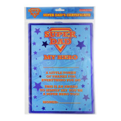 My Hero - Super Dad Certificate