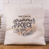 The Grammar Police Cushion... To Serve & Correct