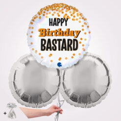 Happy Birthday Bastard Foil Balloon Bouquet