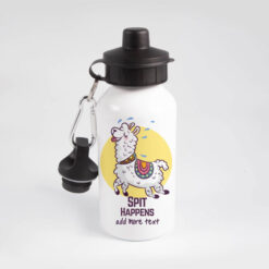 Personalised Spits Happens Water Bottle 400ml