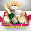Personalised Teddy & Mini Champagne Hamper