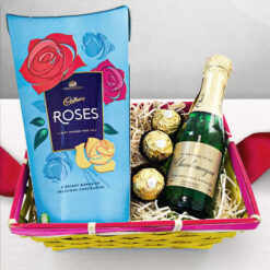 Chocolate & Mini Champagne Hamper