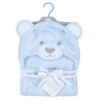 Blue Plush Bear Hooded Blanket