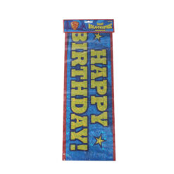 Giant Happy Birthday Super Hero Banner