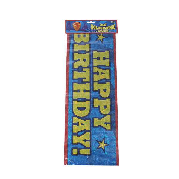 Giant Happy Birthday Super Hero Banner