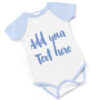 Personalised Short Sleeved Body Suit - Blue